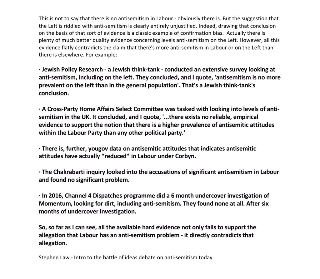 <a href="/caitoz/">Caitlin Johnstone</a> A brilliantly clear article by Philosopher &amp; Author Stephen Law on how confirmation bias has shaped the narrative of 'rampant' anti-semitism - stephenlaw.blogspot.com/2019/02/my-int…