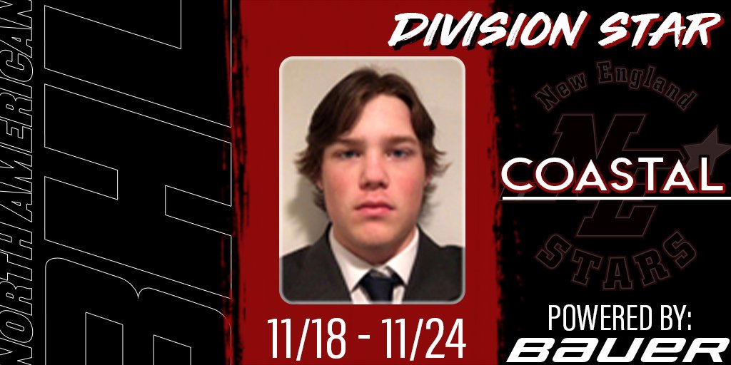 NA3HL's tweet photo. #NA3HL @BauerHockey Coastal Division Star of the Week for November 18-24, 2019: Corey Tumenas, Forward, @nestarshockey https://t.co/7DkZ4KmS1g https://t.co/CCXpOJK4fl