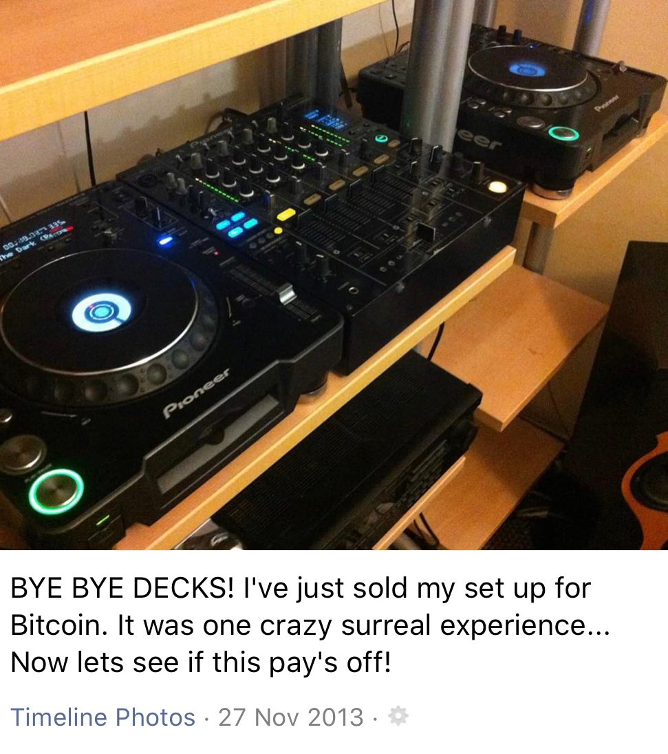 Blockchase's tweet photo. It paid off! This was 6 years ago. What a journey itโs been, the things Iโve done, things Iโve seen, being part of history and stories I can tell.... What a ride ๐
#bitcoin #btc $btc #blockchain #cryptocurrency #crypto #price #dedication #dj #blockchase https://t.co/aTwr4pi3Gd