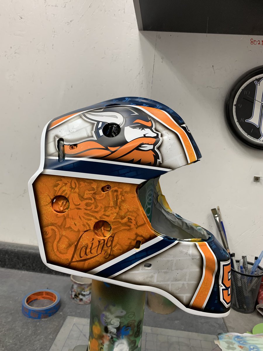 HelmetHead_D's tweet image. Great morning on the @Midland_Hockey mask. Time to bring it to life. Stay tuned!!!! #NoWhiteBuckets #HHdFamily