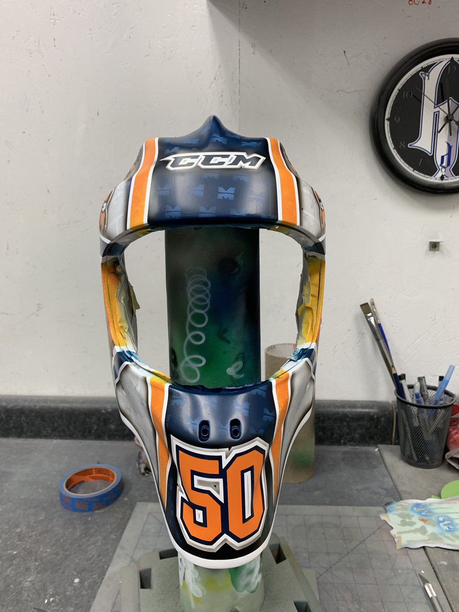 HelmetHead_D's tweet image. Great morning on the @Midland_Hockey mask. Time to bring it to life. Stay tuned!!!! #NoWhiteBuckets #HHdFamily