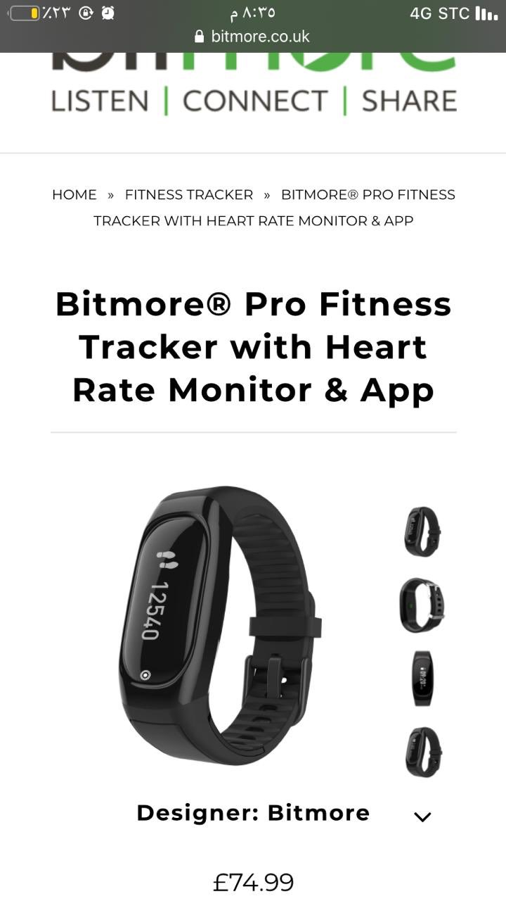 Bitmore fitness tracker watch best sale