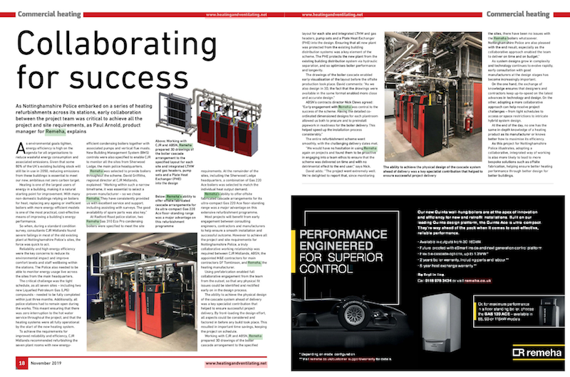 RemehaUK's tweet photo. Delighted to have played a part alongside @CJRMidlands and @absnottingham in the successful programme of #heating refurbishments at a series of stations for @nottspolice Read more in @HVROnlineEditor: https://t.co/xN17TtDPL5 #Gas220Ace #offsitesolutions https://t.co/pB0JvAjpfd