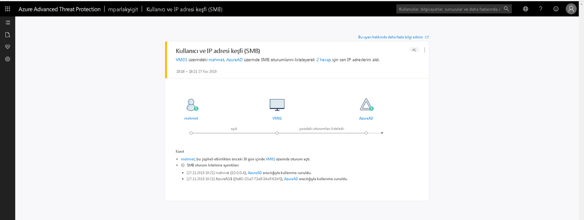 mparlakyigit's tweet image. Birazda ^#Azure #AdvancedThreatProtection (#Azure #ATP) yi kurcalayalım. Yakında bir makale dizisi gelebilir.😋