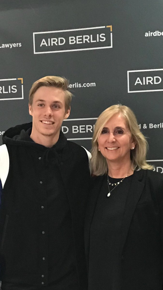 Portincross's tweet photo. Congrats &amp; thank you to @denis_shapo on his success this year and visit to our firm @AirdBerlis #DavisCupFinals #aptwinner #youhaveagreatmum #ranked15 https://t.co/BiA6TJz2HE