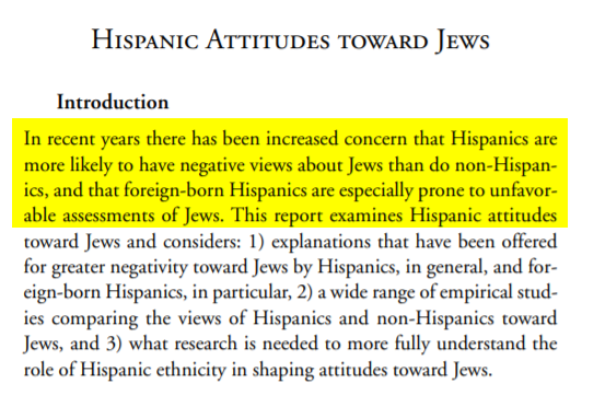 The survey from 1992, "Taking America's Pulse", contends: "The truth is that minorities are more likely than whites to agree to negative stereotypes about other minority groups. "It appears as if the more...burgeoning minority groups there are in society, the more prejudices