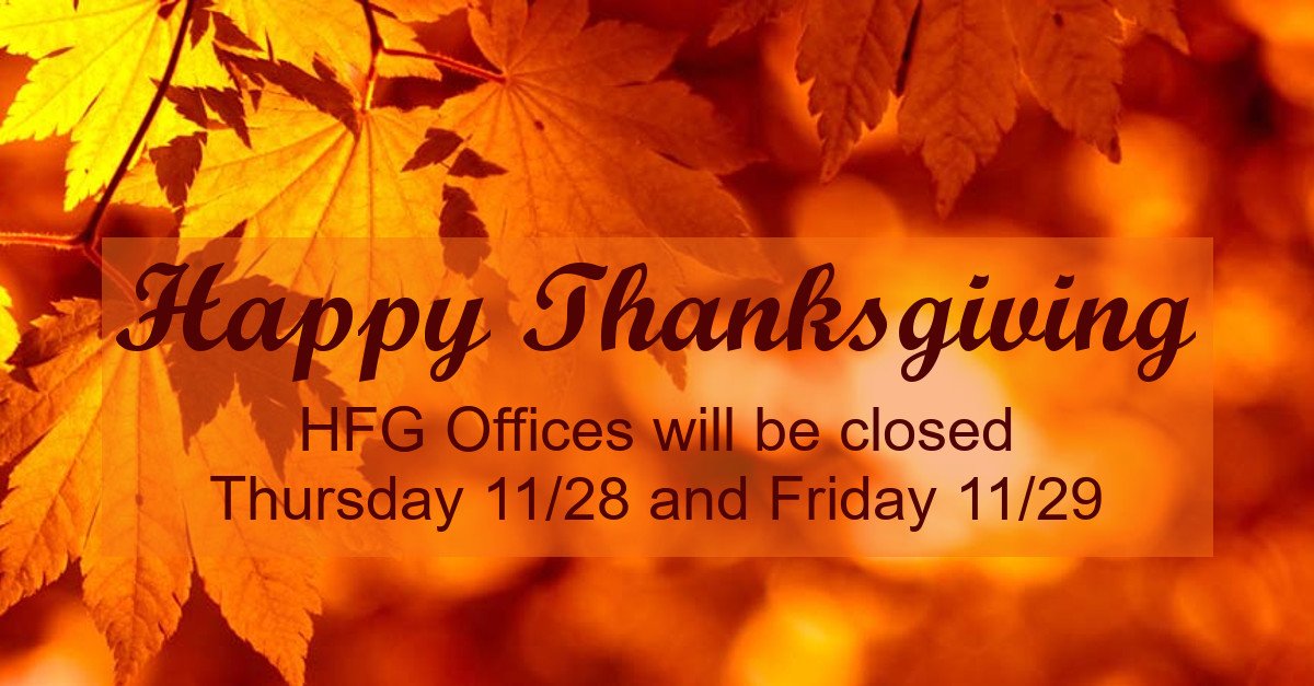 HFGarchitecture's tweet image. Happy Thanksgiving! We hope you enjoy your time with family and friends. Please note HFG Architecture will be closed Thursday 11/28 and Friday 11/29 for the holiday.