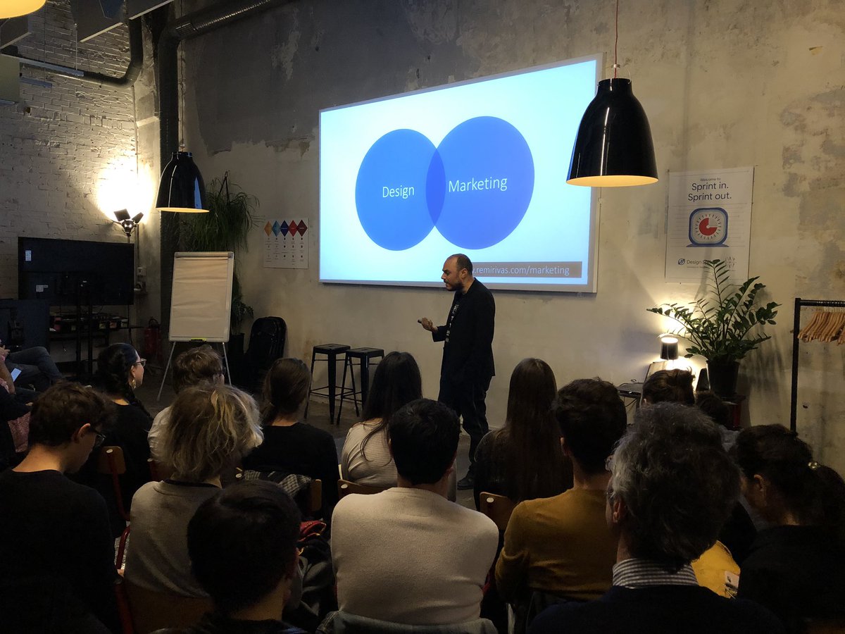 Tonight, <a href="/remirivas/">remi rivas</a> proposes to reconcile design and marketing🤩 #goodDesignSpreadsItself <a href="/Le_Laptop/">Le Laptop</a> <a href="/UXParis/">UX Paris</a> <a href="/IxDA_Paris/">IxDA_Paris Official</a> <a href="/PublicisSapient/">Publicis Sapient</a>