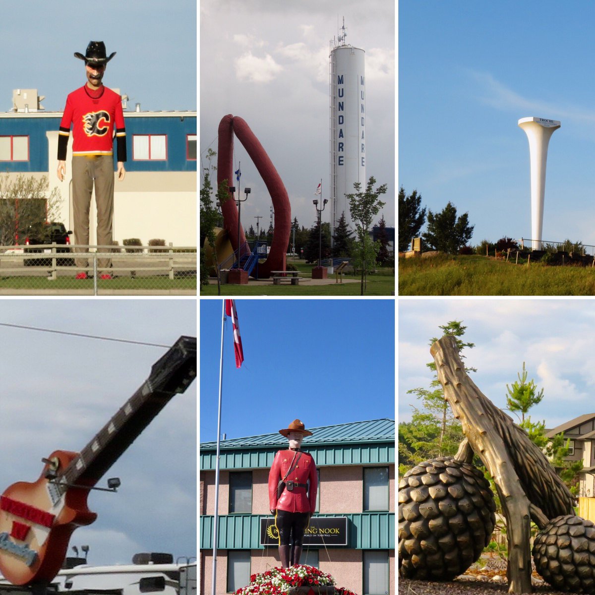 hapandcarol's tweet photo. #HAPPINESS is seeing many larger than life objects in Central Alberta. #bigthings #RedDeer #Mundare #Aidrie #Trochu #touristattractions https://t.co/zgh2wwP66q