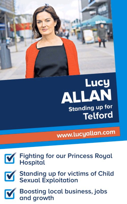 lucyallan's tweet image. Don’t forget to send your Postal Vote back. #GetBrexitDone. #StopCorbyn. Re elect an MP with a proven track record of fighting for #Telford. #VoteLucyALLAN