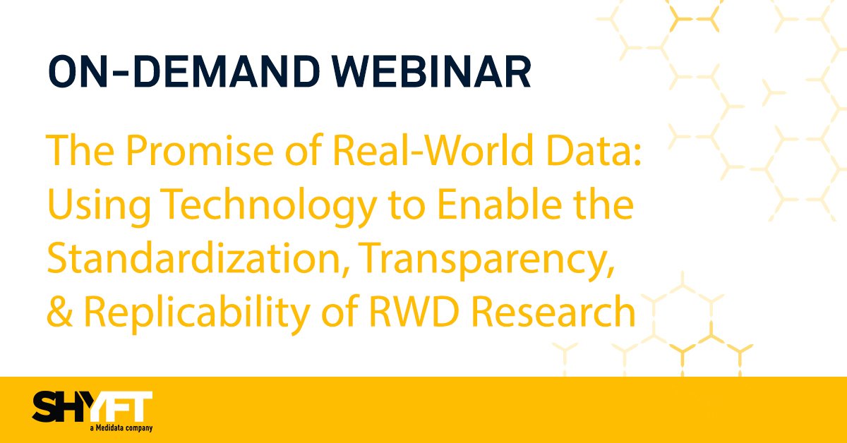#OnDemandWebinar: Tune in to hear our experts discuss how the use of #technology can be leveraged to enable the standardization, transparency, &amp; replicability of #RWD research. Download here: pages.questexweb.com/SHYFTAnalytics…