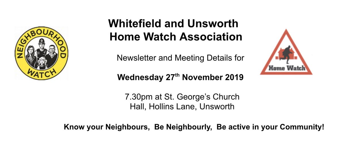 Homewatch Meeting ...Tonight 7:30pm