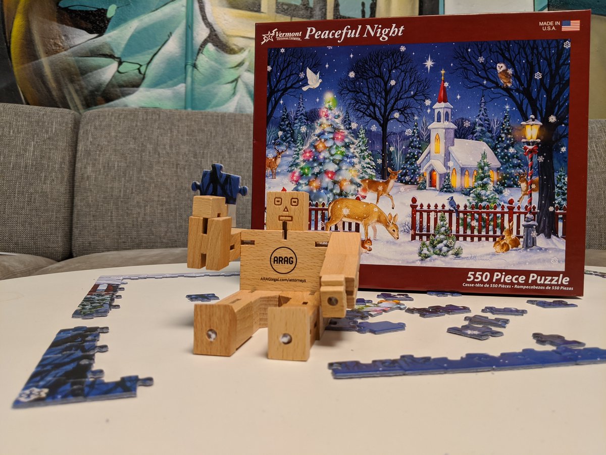 ARAGlegal's tweet photo. #ABEsAdventures last week must have worn him out. Maybe he's changed his ways and will stay out of trouble now. Why not join him in his puzzling work? #WorkLifeBalance #Attorneys https://t.co/TkbeBhd8MY https://t.co/7xr6euJ9AV