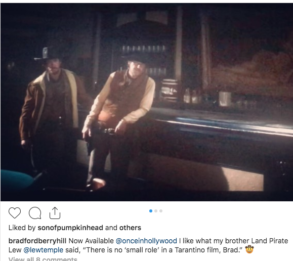 LewTempleActor's tweet photo. Always a glad day to bump into my "Brother" at an audition in Hollywood. @BradfordBerryhill We got this... #BradBerryhill, #OnceUponATimeInHollywood #FineActor #Friend #BeStillKnowThatIAmGod https://t.co/U1cbpvMK1N