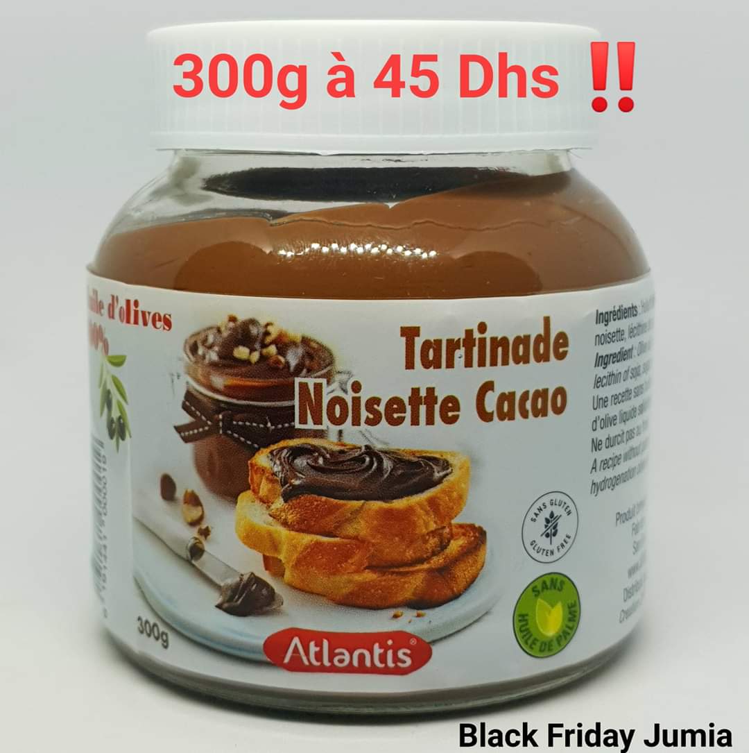 #sanshuiledepalme #sansgluten #sansconservateurs #nopalmoil #glutenfree #oliveoil #huiledolive 
jumia.ma/atlantis-pate-…