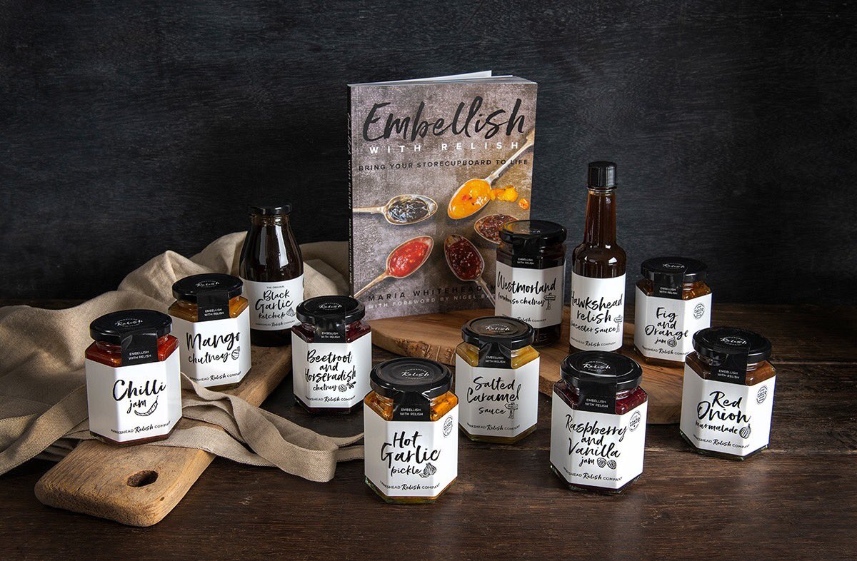 Still Looking for a Christmas Gift ...try our NEW Cookbook This lovely foodie gift includes: 🍴Embellish With Relish Cookbook Plus 15 starring products incl: ⭐Chilli Jam ⭐ Mango Chutney ⭐ Black Garlic Ketchup @Wilton_SV @embellishrelish @hawksheadrelish @XmasInSalisbury