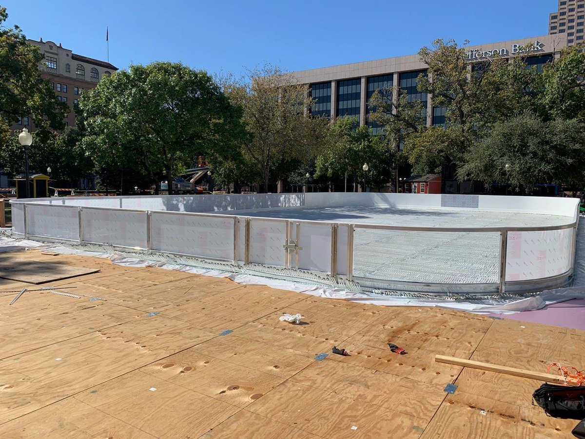 SARiverwalkFun's tweet photo. Did you know we are getting an outdoor ice skating rink downtown? We are! It is the @RotaryIceRink and will be located in Travis Park. It opens this Friday and will be open daily through January. We can't wait to go!
https://t.co/SlJO5vNJcq
#RotaryIceRink #SARiverwalkFun https://t.co/sQyHpthbqj