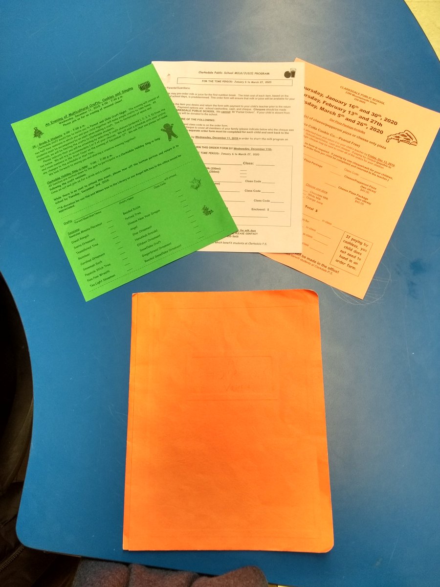 Craft night, pizza and milk forms coming home tonight as well as English homework. Homework is due on Monday.