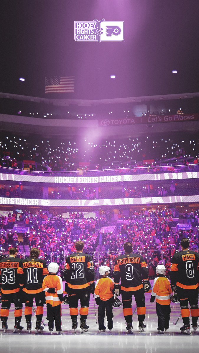 philadelphia flyers hockey fights cancer jersey