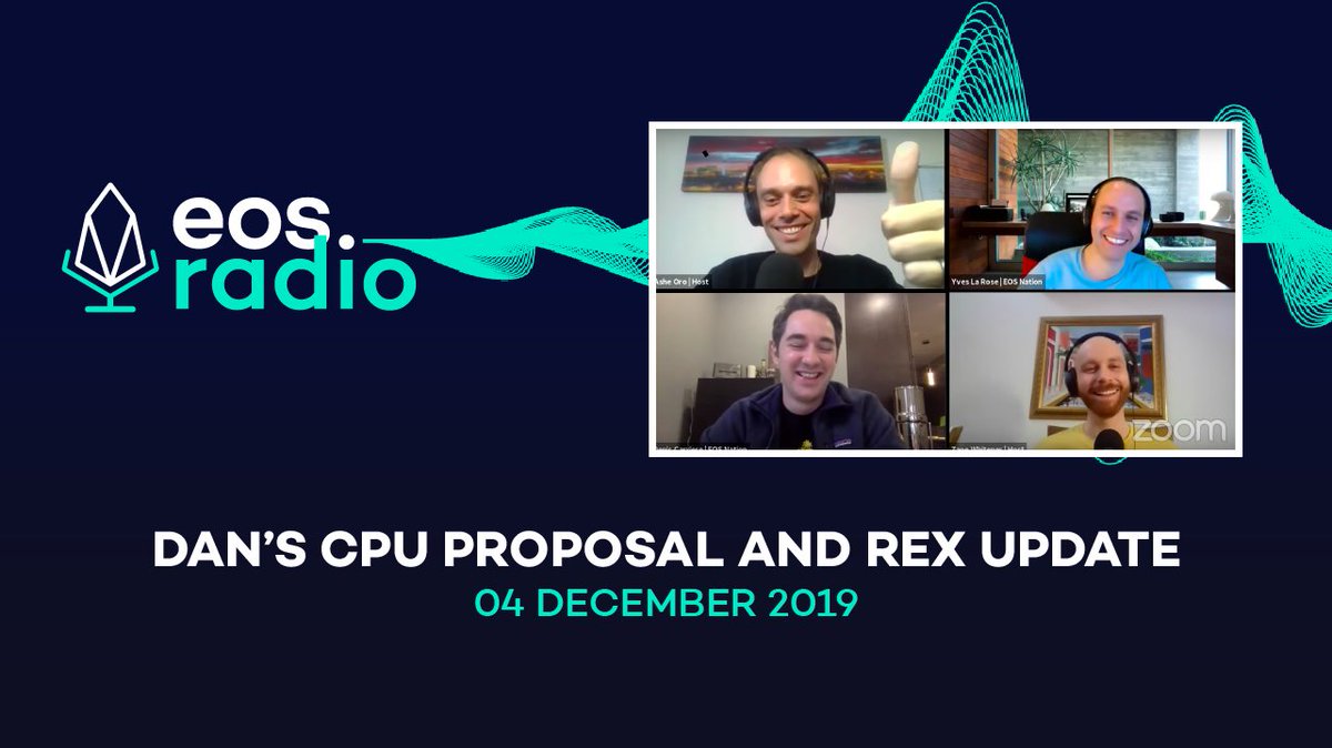 In case you missed this episode: "Dan’s CPU Proposal and REX Updates"

Video URL: youtu.be/u27-9-1fZUA