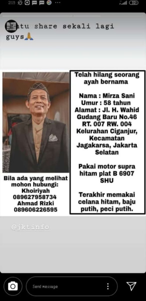 Brigade_Orange's tweet photo. Bantu share ya gaes 😊 @OrenBarat @GKwarrior_17 @jak_srengseng @JakartaAwayVlog @TMCPoldaMetro @fahiraidris https://t.co/tKM7dtoPNR