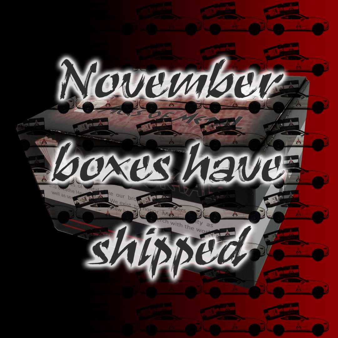 AcesMetal's tweet photo. Our November boxes have shipped out to our subscribers. #acesofmetal #subscriptionbox https://t.co/q2k6O19Iw4