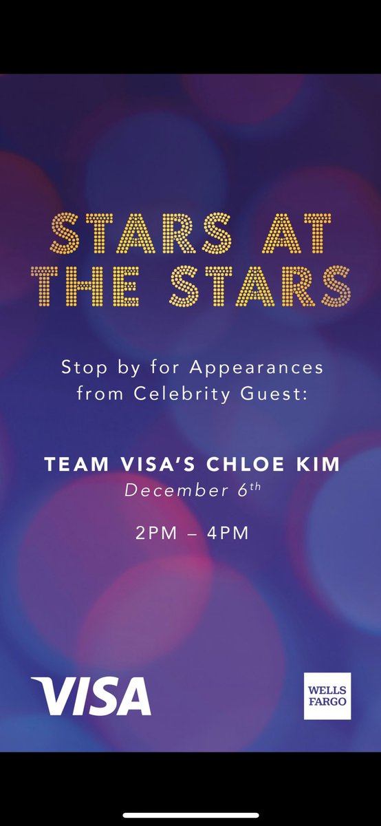 Hey New York! I’ll be at <a href="/_HudsonYardsNYC/">Hudson Yards NYC</a> this Friday, Dec 6 from 2-4 with <a href="/Visa/">Visa</a> to meet you guys during your holiday shopping! Stop by and say hello! #sponsored
