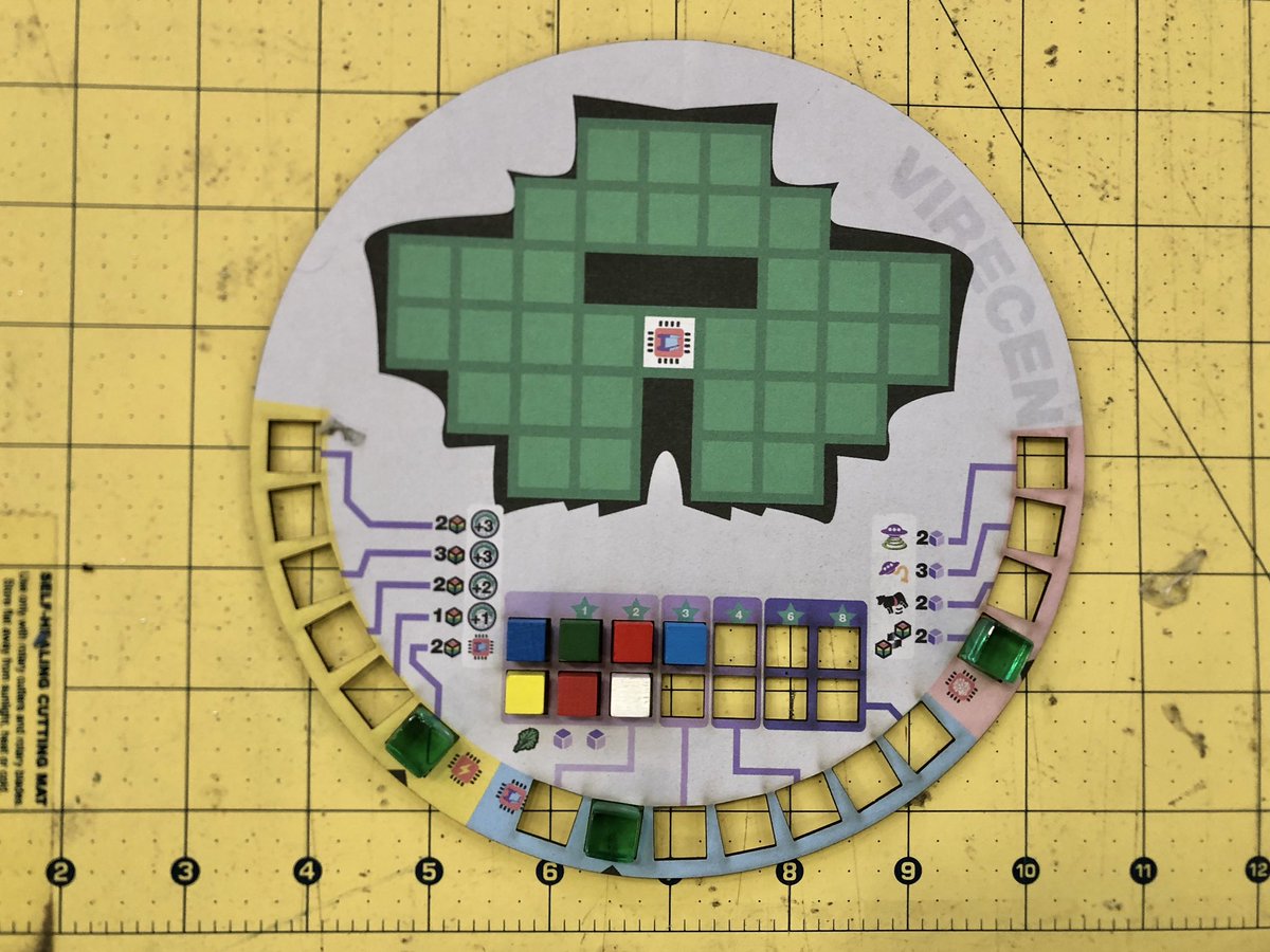 TamAtPlay's tweet photo. New design for the player board for THEY, with improved tech upgrade tracks. #TheyGame #boardgames @NYCPlaytest #prototyping https://t.co/Z5odv4EQy2