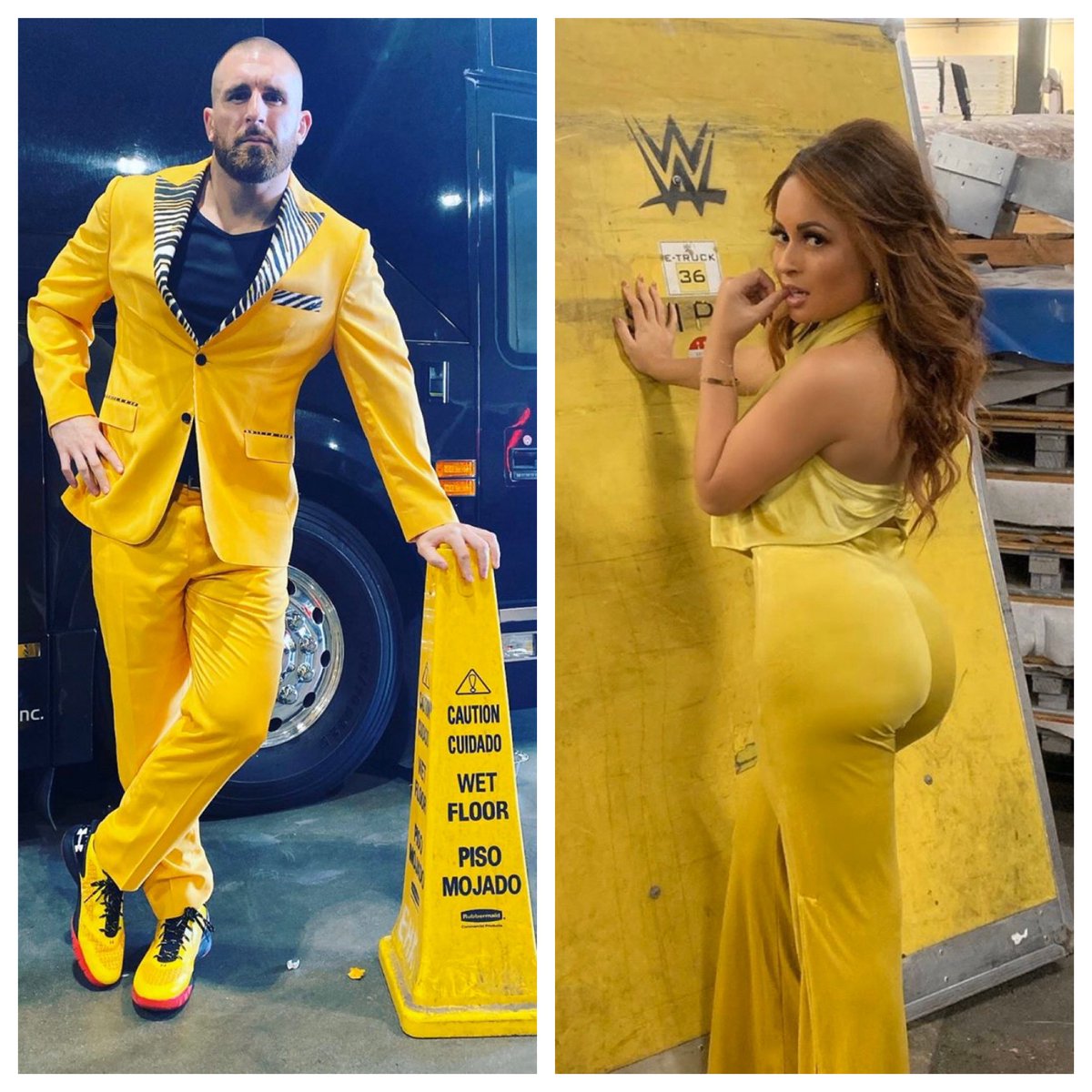 MojoMuhtadi's tweet image. Who wore it better? 

Like for Mojo, Retweet for @KaylaBraxtonWWE