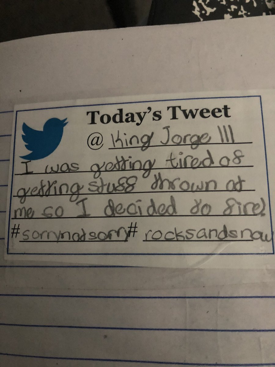ryansgal3's tweet photo. Fifth graders tweeting about the Boston Massacre #aledoreads #GrowingGreatness #Stuard https://t.co/HZ70Qhg24i