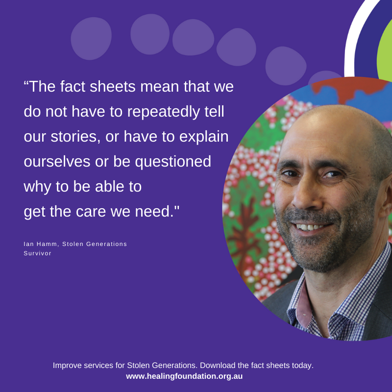 New resources have been guided by Stolen Generations survivors. They inform readers about key issues #StolenGenerations experience when seeing GPs, dentists and aged care providers to help provide effective services. Access them here: bit.ly/2OOyA0w #TraumaInformed