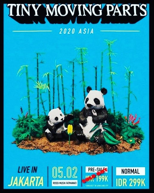 Too Weak To Dance &amp; Stereowall akan jadi pembuka untuk konsernya Tiny Moving Parts di Jakarta, 5 Feb 2020 mendatang...Utk Bandung dsk yang nyari tiketnya bisa hub deep insight music 089503467666, yang mau berangkat bareng hub 082216429175