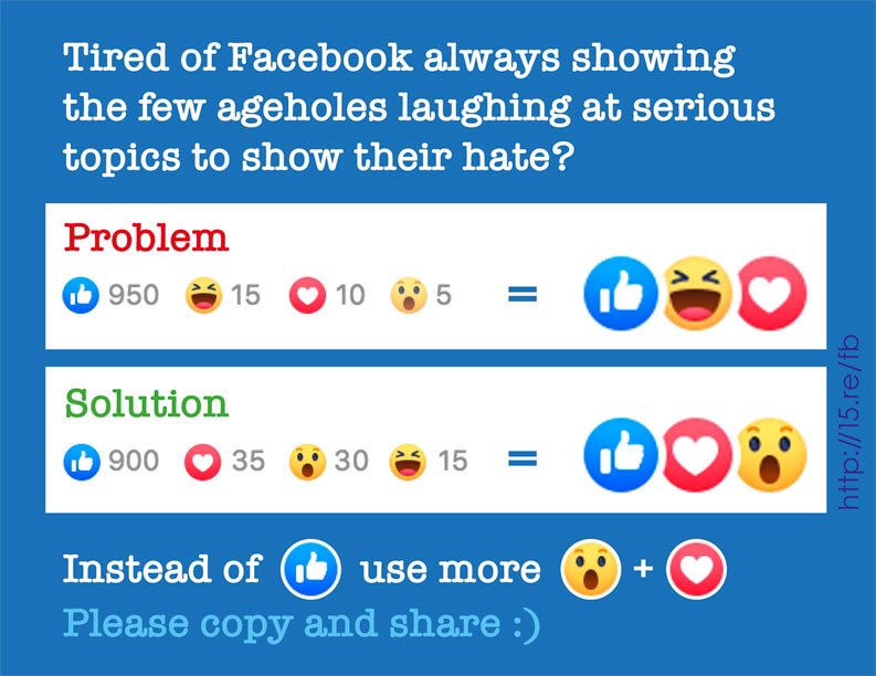 comashoppe's tweet image. Silence the Haters. Make Facebook positive again. I made this little Jpeg for posting it in FB comments. Feel free to copy and share :) Info: 15.re/fb 💙 #Facebook #Haters #Hate #Bullying #SocialMedia #SocialNetwork #Love #Positivity #Negativity