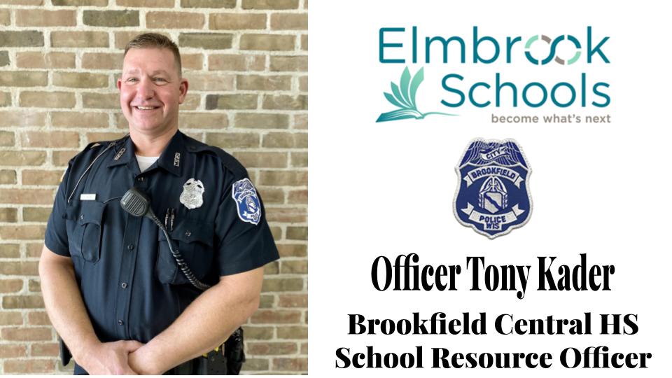 Excited to welcome Officer Tony Kader to <a href="/BCHS_SDE/">Brookfield Central HS 🇺🇸</a>! He is our first SRO and begins on January 2, 2020! 💙
