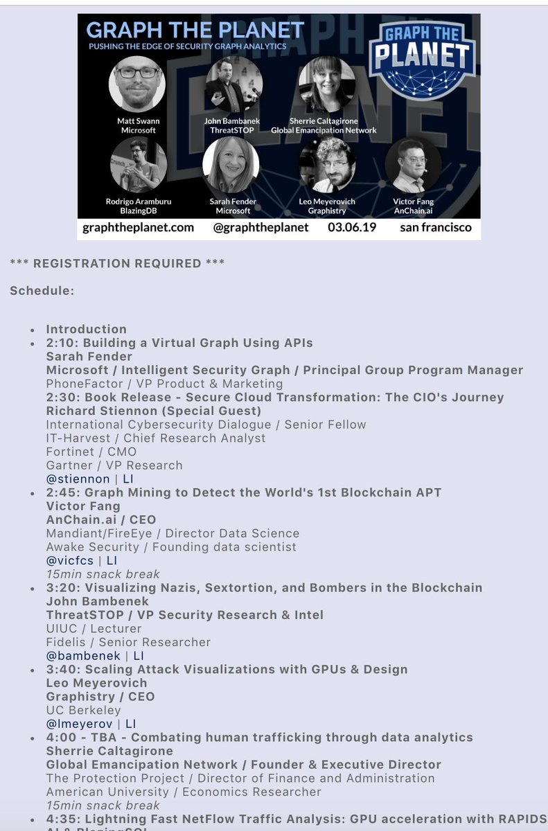 lmeyerov's tweet image. RSA is coming! Should we organize a second SF graph-ening (#GraphThePlanet)? 2019 went super well - thinking do free again, arrange a bit earlier, &amp;amp; find a slightly bigger space.