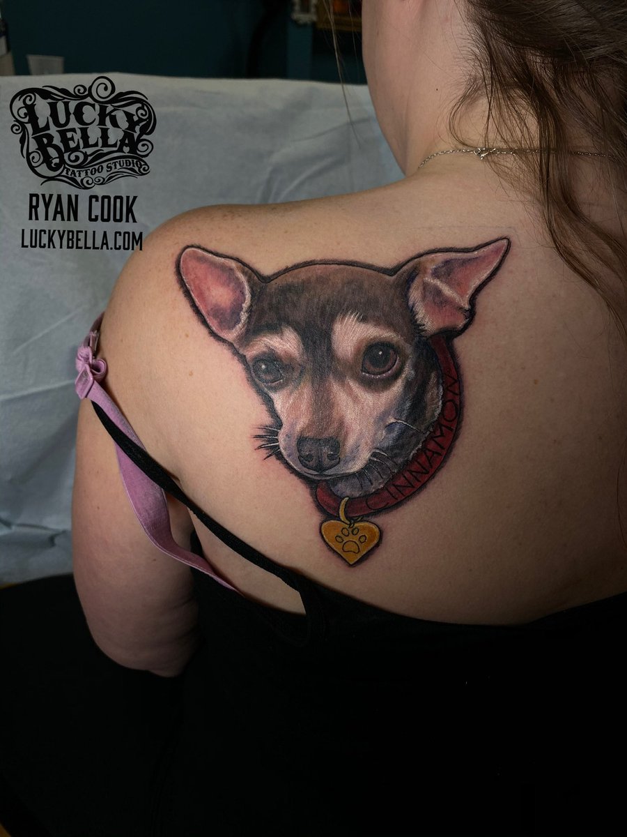 RyanCookTattoos's tweet image. A memorial for the sweet Cinnamon girl. I love doing pet portraits, DM for an appointment. .
.
.
.
.
.
.
#tattoooftheday #petportrait #petportraitartists #pettattoo #dogtattoo #dogstagram #dogsofinstaworld #waybackwednesday #realistictattoo #arkansas #arkansastattoos