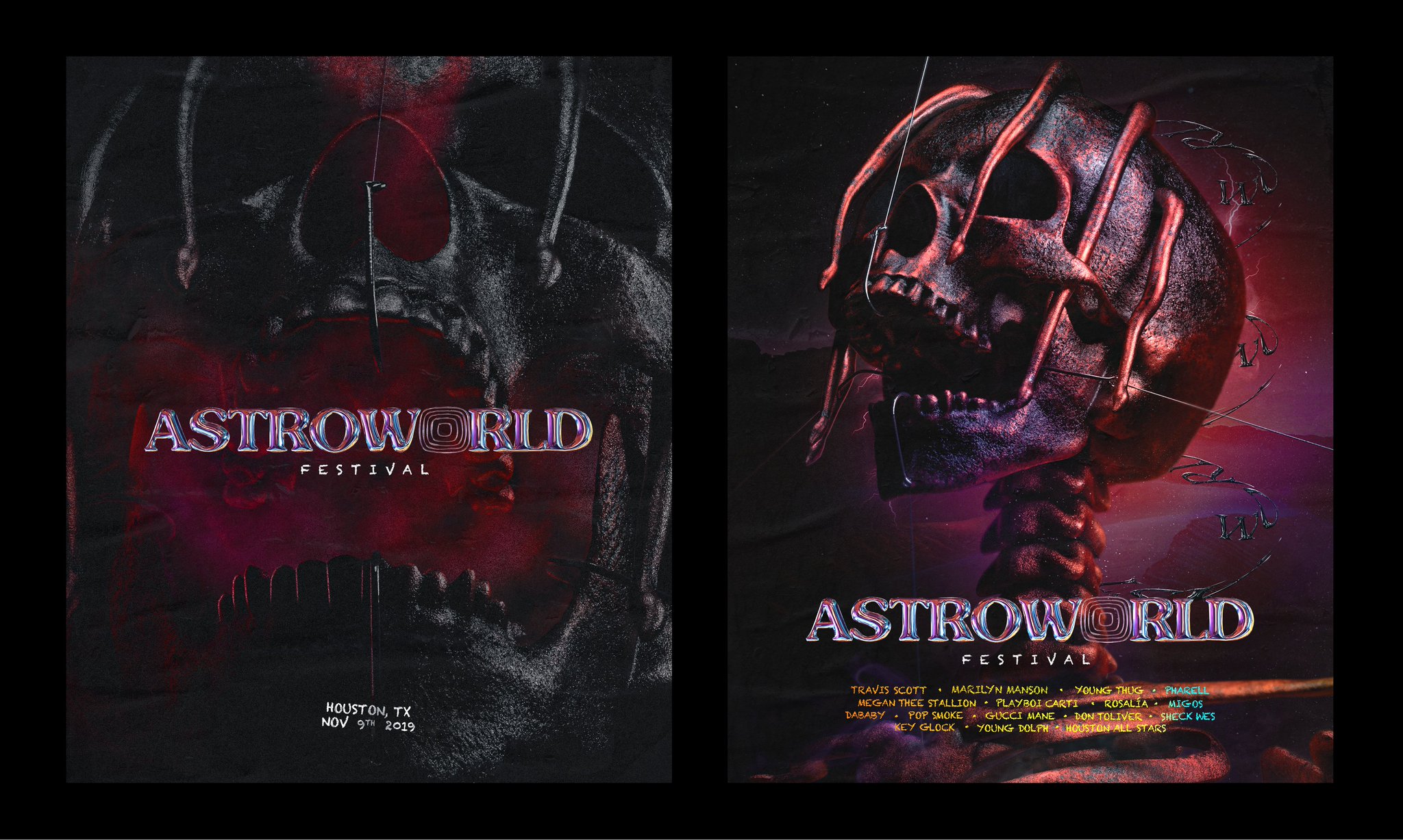 ArtStation - Poster for the Astroworld festival