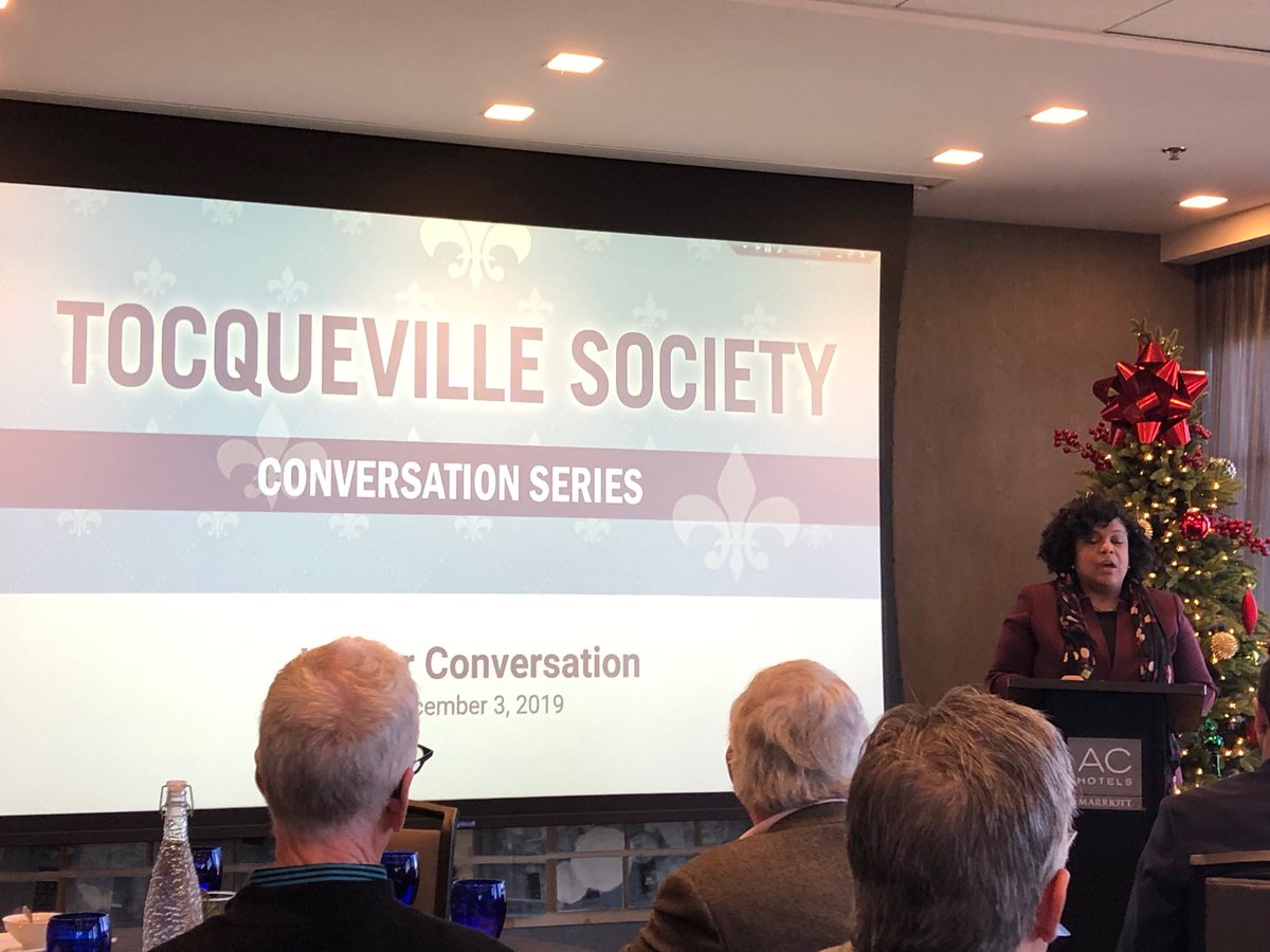 MicheleWingate's tweet photo. Great conversation with @amfam COO @telisayancy @unitedwaydaneco #Tocqueville lunch Tues. TY, TY for talking about being #CustomerForward and giving a voice to important community issues. #Inclusion #BeMore https://t.co/teA2t58F7M