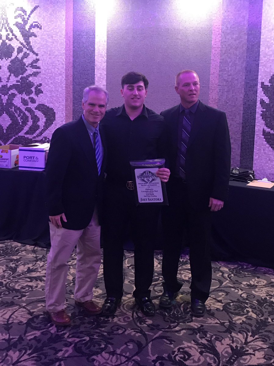 FazioSally's tweet photo. Congratulations gentlemen! 💜🖤👏🏼👏🏼🏈🏈 https://t.co/dawDILVrzP