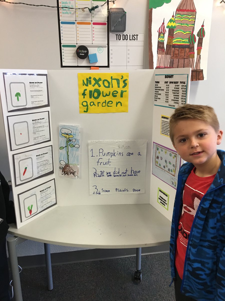 SFrantzenGT's tweet photo. TPSP Projects are coming along! Here is some hard work from a first and fourth grader! #branchGT #enigmas #gardens @Longbranch_Elem https://t.co/mJZDbKFXkN