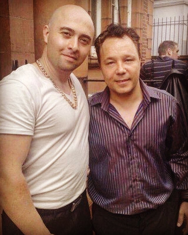 actorImanZand's tweet photo. 🎥🎬💰with Stephen Graham one of the best of my favourite actors. He’s done another great performance in the Irishman .#stephengraham #alcapone #film #onset #gangsterfilm #actors #actorslife #action #behindthescenes #actorslifestyle #londonboulevard #boardwalkempire #theirishman https://t.co/ev0Zn75l2T