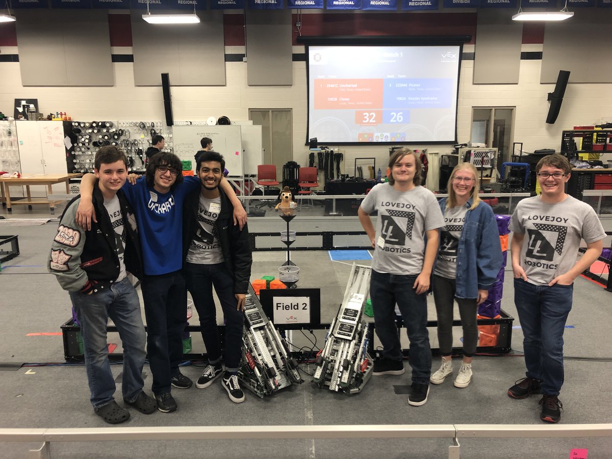 lovejoyrobotics's tweet photo. Congrats to #1082B for winning the #GreenvilleVEX19 Wednesday Tournament and for #1082A for being finalists, #1082X and #1082Y for being semifinalists, and for #1082C and #1082Z for working so hard! Every team did an outstanding job and represented so well. We are #LovejoyProud https://t.co/rSDBNR4WVA