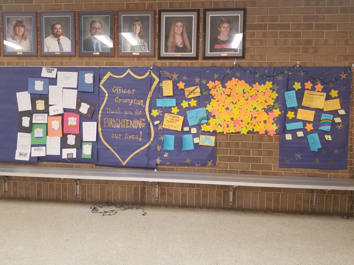 GRHS_Stallions's tweet photo. Tomorrow starts our “12 Days of CRUMPTON” celebration of our beloved SRO, Officer Crumpton, who is retiring at the end of this month.
Stop by the cafeteria foyer to write him a note about what he means to you 📝 💙💚 #StallionLove #StallionKindness #12DaysOfCrumpton https://t.co/ierotpvAHQ
