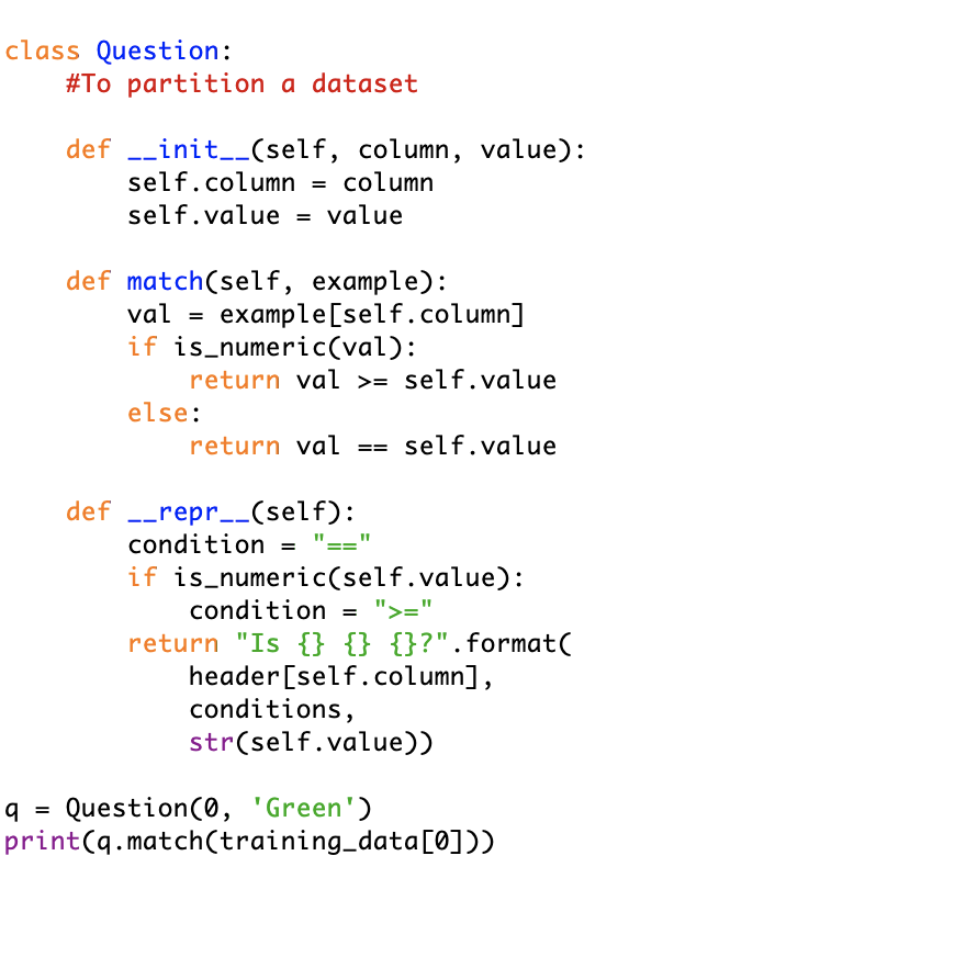mind_of_bryson's tweet photo. Road to AI Day 4: Working on creating a decision tree classifier from scratch following @googledevs Machine Learning Recipes. Btw list comprehensions are a game changer.
#coding #coder #decisiontree #python #python3 #dev #code #tech #machinelearning #ai #roadtoai #bryson https://t.co/7FEoXzKeDF