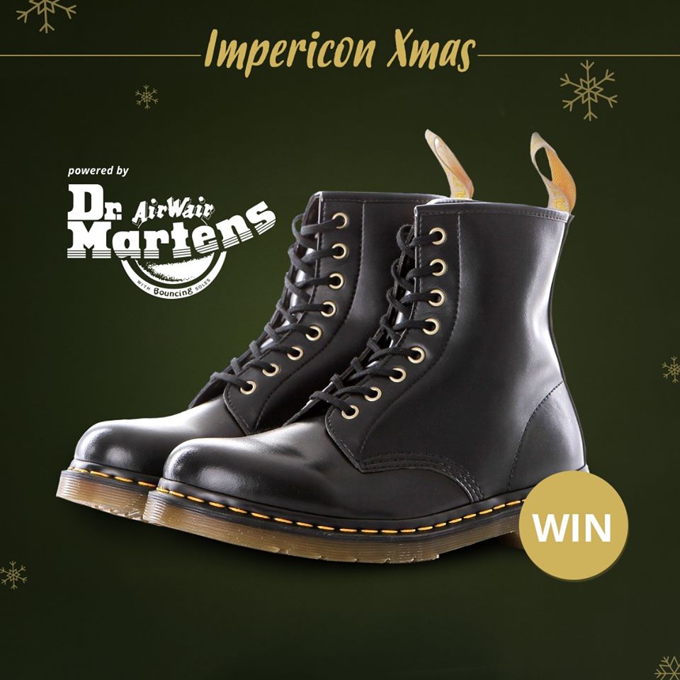 🚨 XMAS CALENDAR DAY 5  🚨

Another day another great prize in our xmas calendar. Dr. Martens , an iconic brand known for their superb &amp; long-lasting quality products!
Up for grabs we've got 2 x pairs of boots, straight from their vegan line.

Enter here: imperi.cn/x-mas-calendar