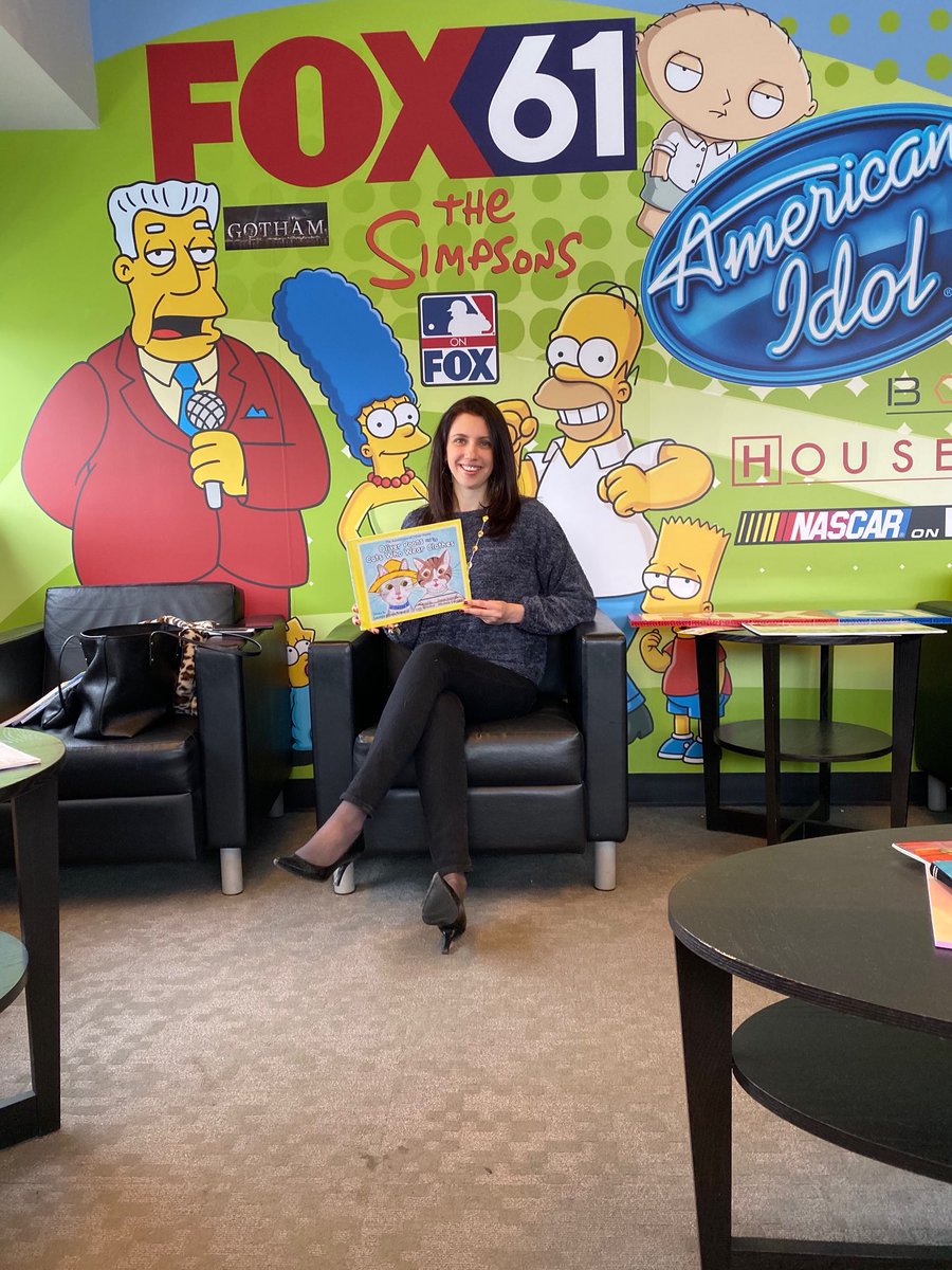 Thank you to @fox61news and @erikaariasfox61 for having me on air today! I had a blast sharing @oliverpoons newest book with you!