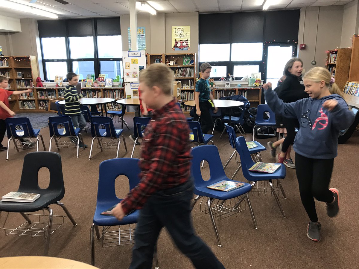 westylibrary's tweet photo. Poetry reading + musical chairs! @WestyElemSchool https://t.co/StZa3QY27I