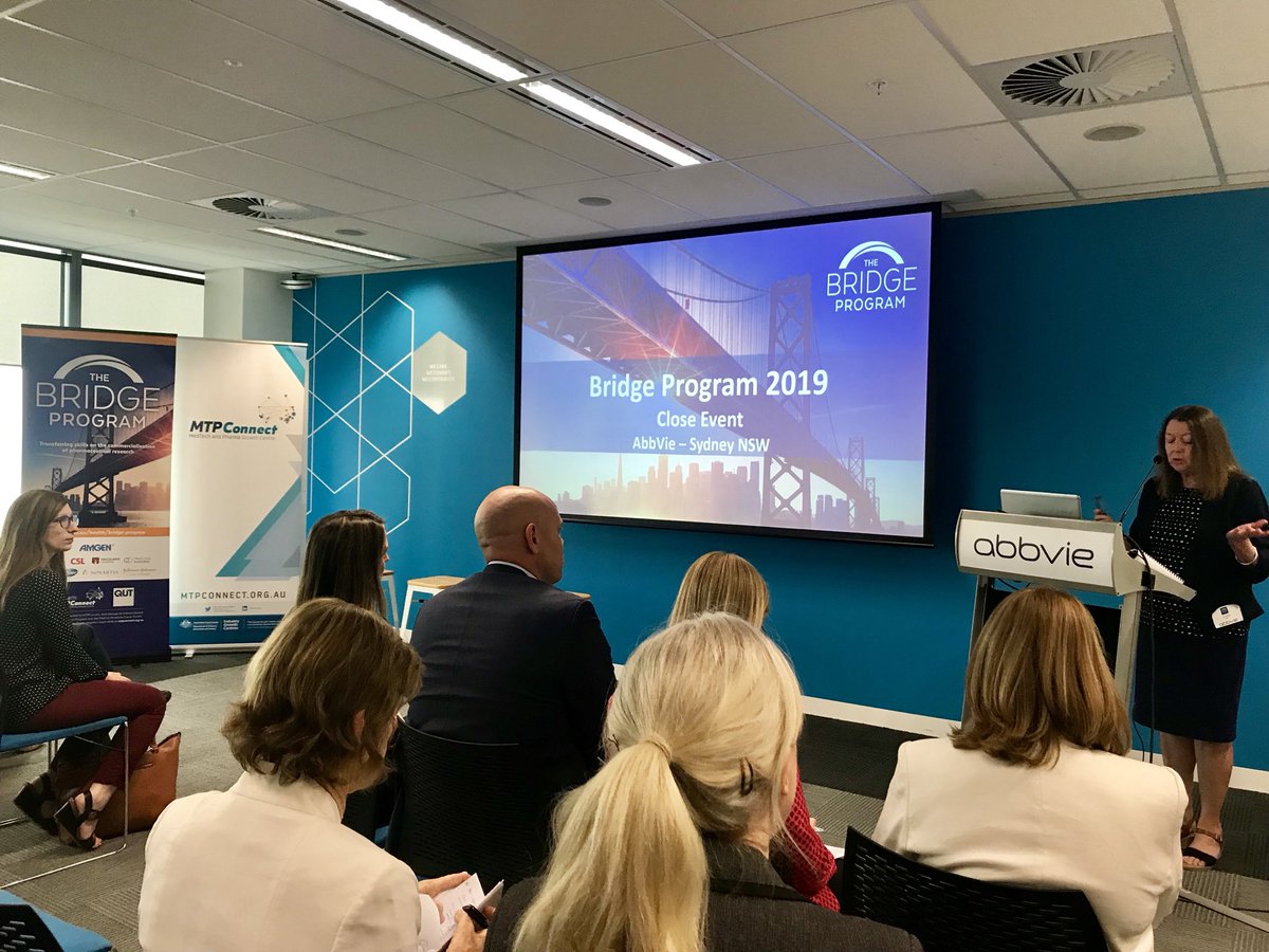 program_bridge's tweet photo. Kicking off the #bridgeprogram19 close event with @Lyn_Griffiths_ to MC and talks from @AbbVie_AU’s Managing Director - Kirsten O’Doherty! https://t.co/t5ZqWIodxb