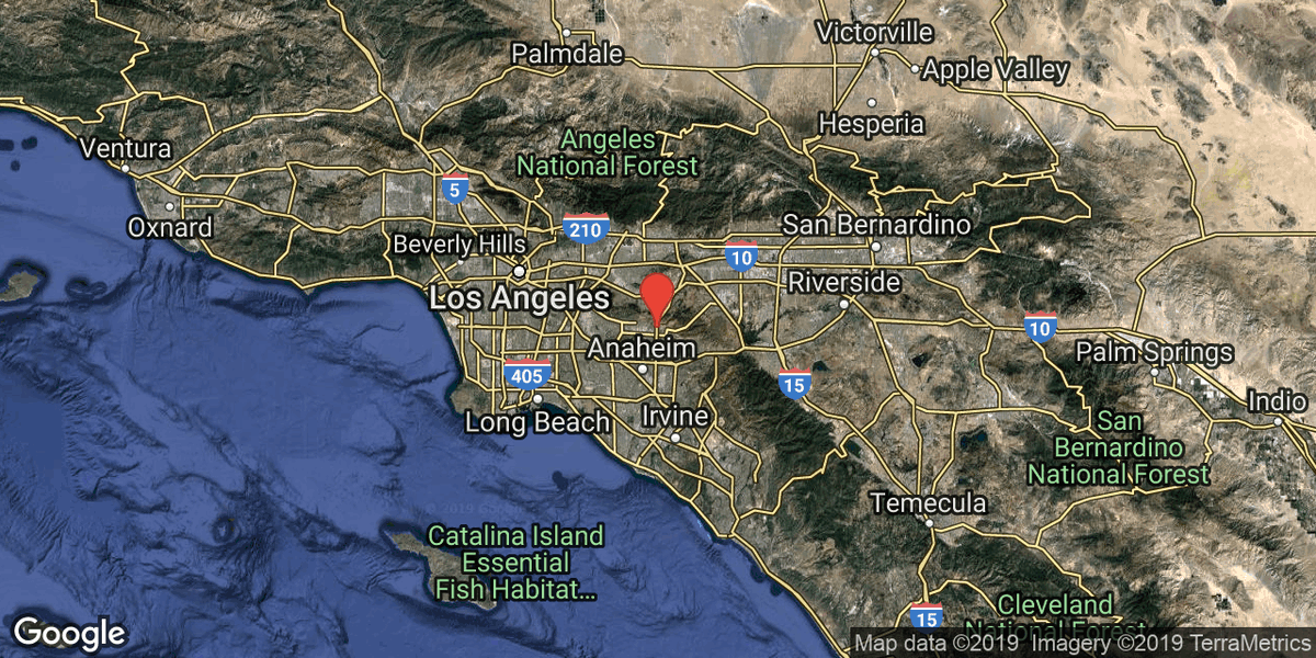 LA_Earthquakes's tweet photo. M3.2 #earthquake 23mi ESE of #LosAngeles, CA at 07:26pm. 2mi ENE of Brea, CA — https://t.co/03oV1f8Alq https://t.co/g3iegldfmH