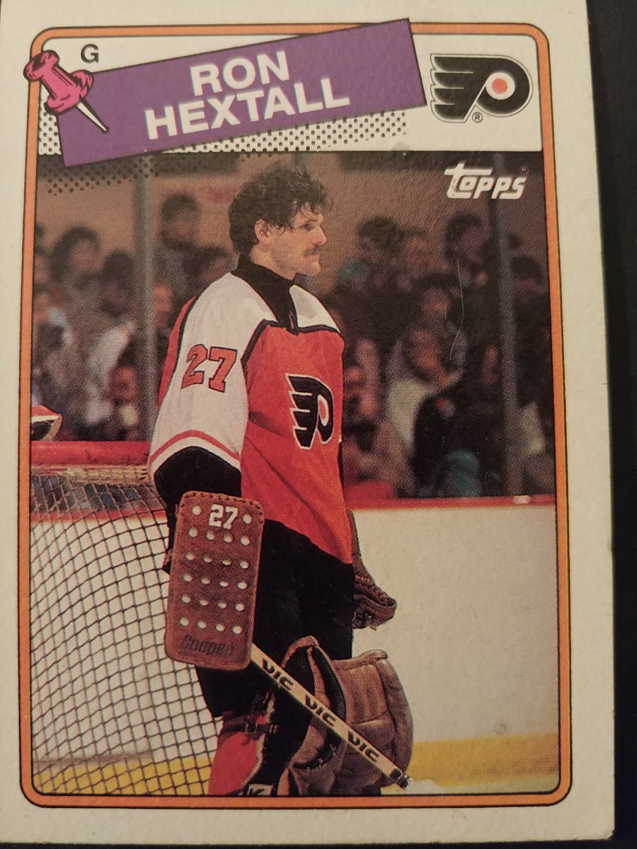 pucstpr4733's tweet photo. @EssensasBlocker Much more fearsome than Lindbergh's mask is the look on Hextall's face. People forget how damn good he was for a few years, while wracking up 100 PIMS a season. He also had a goal and six assists in 87-88. Which was probably more than half his defensemen. https://t.co/1liNJtQSBJ